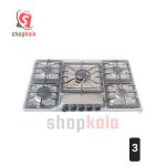 اجاق گاز صفحه ای جنرال 5 شعله استیل رومیزی طرح بوش - Image 3