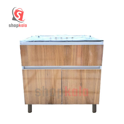 اجاق گاز طرح فر ام دی اف جنرال مدل B1 رویه شیشه